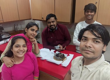 group working together