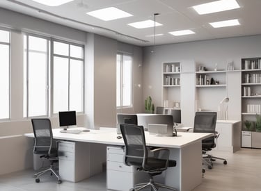 Bright kitchen remodel with white cabinets and soft blue backsplash.