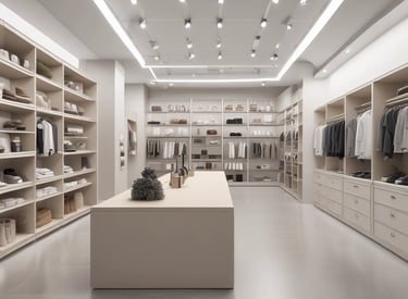 Bathroom remodel with minimalist fixtures and soft gray tiles.