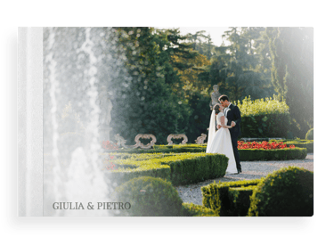 Foto esempio di un album di matrimonio con copertina in metacrilato