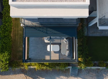 motorized louvered pergola