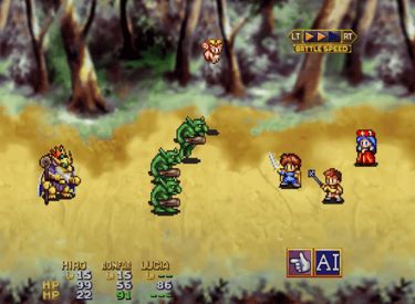 Lunar Eternal Blue Battle Screen
