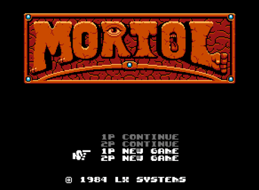 UFO 50 - Mortol Title Screen