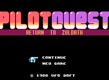 Pilot Quest: Return to Zoldath Title Screen