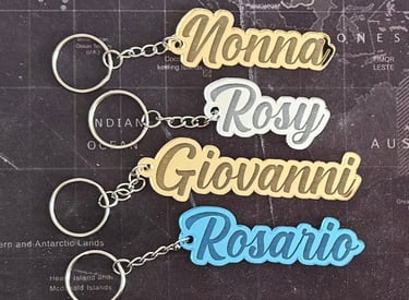 Portachiavi personalizzati in plexiglass