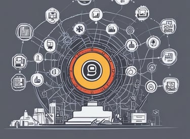 A 3D rendering of a microchip with the letters 'AI' prominently displayed on its surface, set on a dark, circular platform.