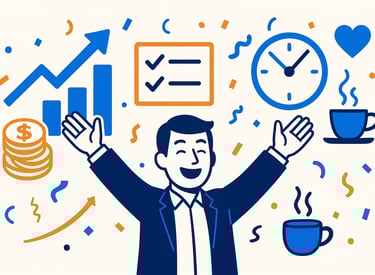 um homem comemorando uma vitória