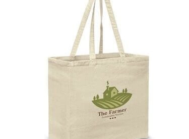 a tote bag with the words the farmer's market