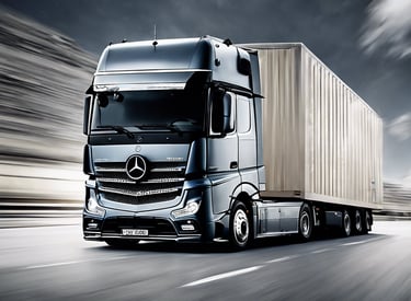 white and blue truck on road during daytime