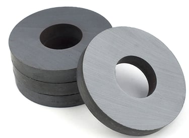 Anel de Ferrite para Autofalantes. Ferrite de bario.
