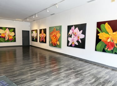  museum-scale monumental botanical art by Christine Knize at Dalton Gallery, SC