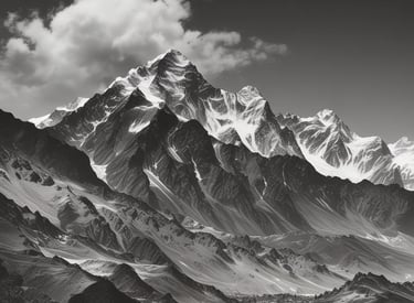 A scenic view of majestic mountains under a clear blue sky, symbolizing natural health and purity.