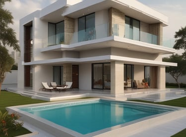 photo of white staircase