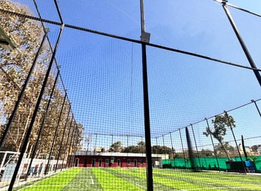 cricket practice nets installaation by arjilli safety nets