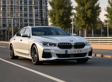 a blue car is parked in a tunnel