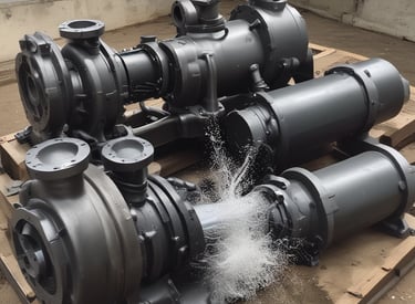 An old-fashioned diesel fuel pump located on a concrete slab. The pump has a metallic exterior with a hose attached, and the words 'DIESEL' and 'DED' prominently displayed. It's a rainy day, evident from the visible rain streaks and wet surfaces around the pump.
