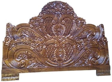 Teak Bed with Armrest and Back Support β Classic Design