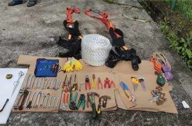 a bunch of tools and tools on a table