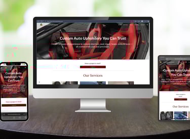 Diseño web responsivo de Solugraphic Shop en computadora, tablet y teléfono