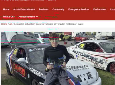 Media coverage of Nathan Williams Racing