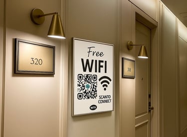 Snabbt och säkert gäst WiFi utan lösenord via QR-kod – Sweden WiFi för hotell , Airbnb, vandrarhem