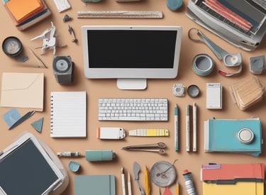 A person is standing on a stage in a dimly lit room, appearing to give a presentation. The person is animated, gesturing with both hands, and an expression of enthusiasm is evident. To the left, there's a tall banner with the words 'PRODUCT SCHOOL' and 'SILICON VALLEY'. In the background, a large screen displays a blue-toned image.