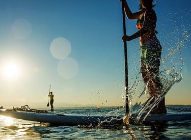 alqu8iler de tablas de paddle surf en villa nautica foz