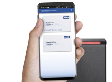 a person holding a cell phone in their hand