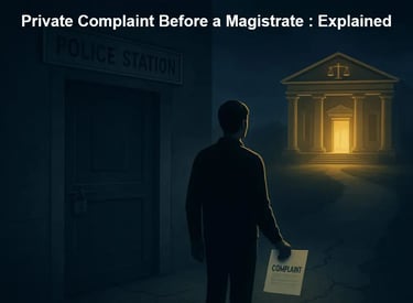 Featured on How to file a Private Complaint - Explained