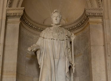 Statue of Napoleon Bonaparte during a themed tour of the Empire