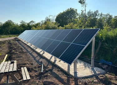Solar Panel Ground Mount Array
