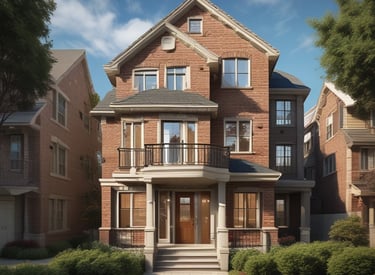 A dental professional wearing a blue uniform and protective gear leans over a patient who is reclining in a dental chair. The patient holds a pair of red glasses in their hand, and a dental bib is placed over their torso.