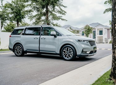Gray Minivan