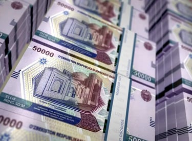 50.000 So'm Currency, Tashkent, Uzbekistan