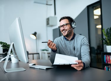 Personal Assistant is talking on the video call