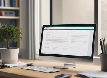 Visual of a blog layout with clean typography and easy reading.