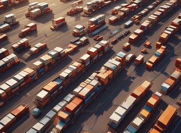 An architectural structure with a curved, wooden facade is set against a clear blue sky. The modern building is surrounded by other high-rise buildings under construction, with cranes visible in the background. There is a large open plaza area in front of the building, partially shaded.