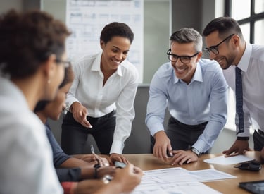Group of people engaged in hands-on training session.