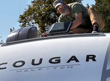 putting on RV Vent covers