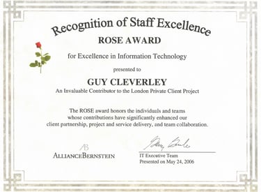 AllianceBernstein Rose Award