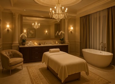 Luxury spa interiors at Luxe Spa Nagerbazar Kolkata
