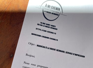 Impression pour les particuliers, association et professionnel de la communautés de communes Arc Sud Bretagne