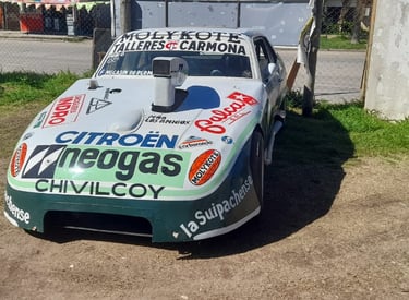 auto de carrera arreggado con fibra de vidrio por ea masterplas