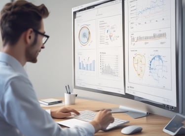 An illustration of AI technology automating business processes.
