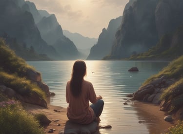A calming image representing wellness and relaxation.