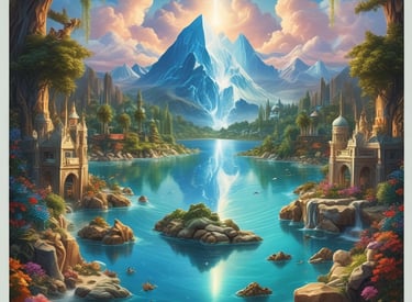 A dramatic scene from the first episode showing the main characters exploring an underground cavern.