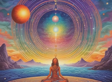 Characters navigating a dark underground river in episode three.