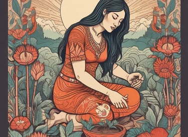 Characters navigating a dark underground river in episode three.