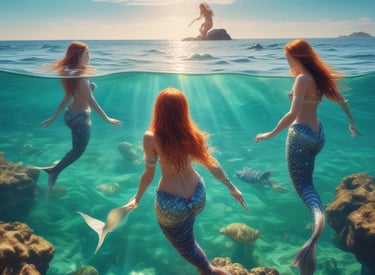 A dramatic scene from the first episode showing the main characters exploring an underground cavern.