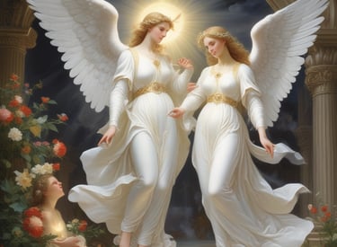 A tense moment between characters in a hidden cavern from episode four.